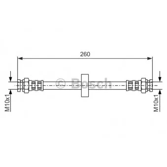 Flexible de frein BOSCH 1 987 476 092
