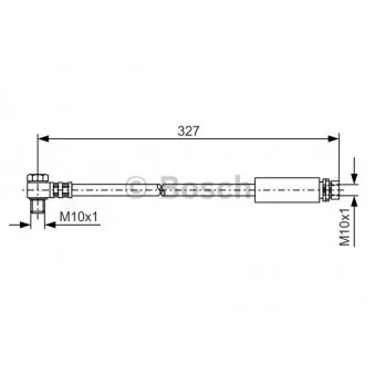 Flexible de frein BOSCH 1 987 476 098