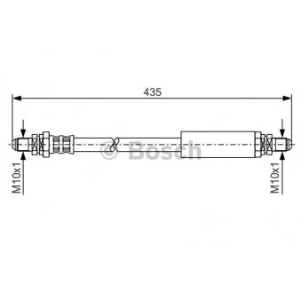 Flexible de frein BOSCH 1 987 476 104