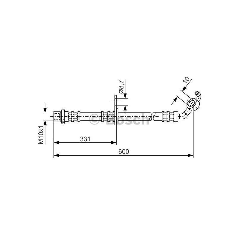 Flexible de frein BOSCH 1 987 476 106
