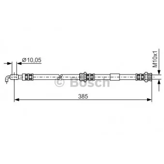 Flexible de frein BOSCH 1 987 476 110