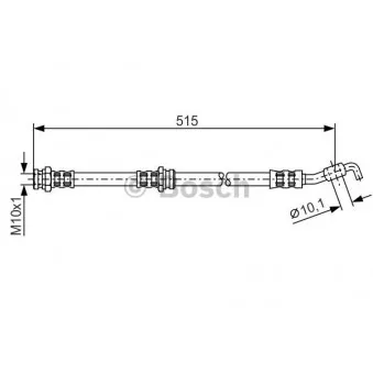 Flexible de frein BOSCH 1 987 476 114