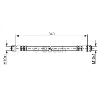 Flexible de frein BOSCH 1 987 476 118