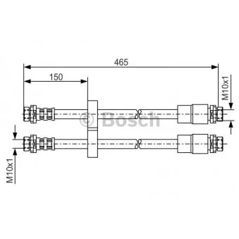 Flexible de frein BOSCH 1 987 476 125