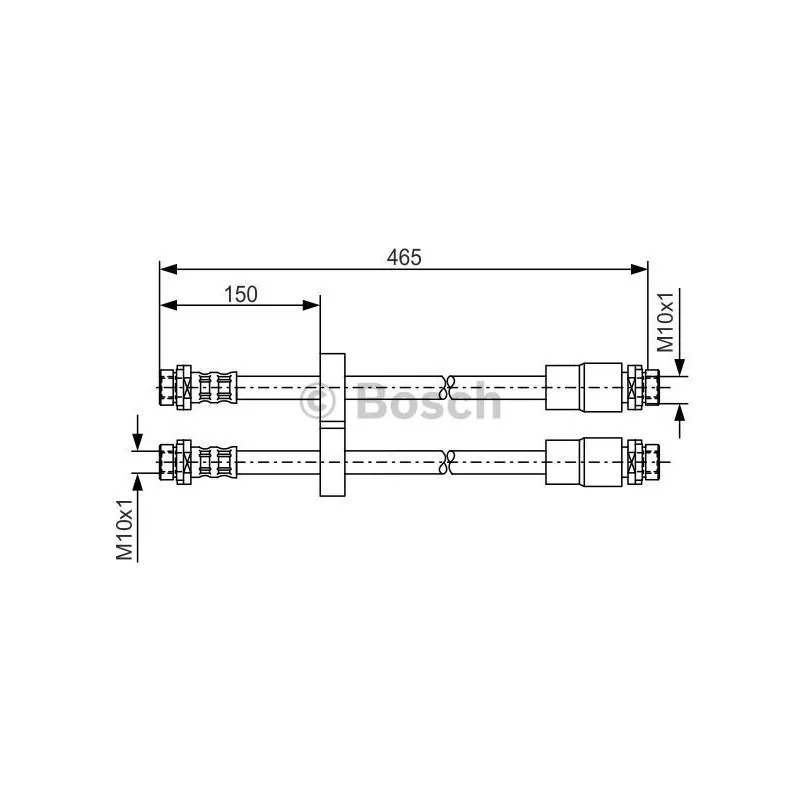 Flexible de frein BOSCH 1 987 476 125