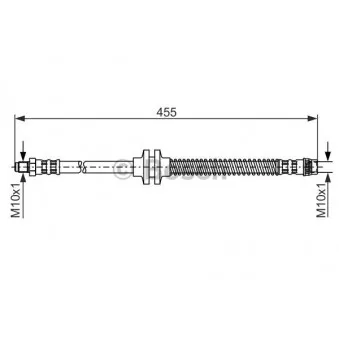 Flexible de frein BOSCH 1 987 476 126