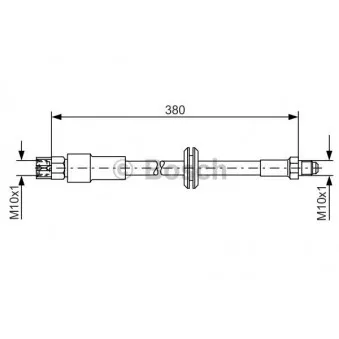Flexible de frein BOSCH 1 987 476 140