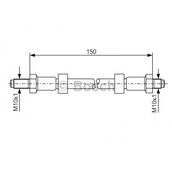 Flexible de frein BOSCH 1 987 476 141