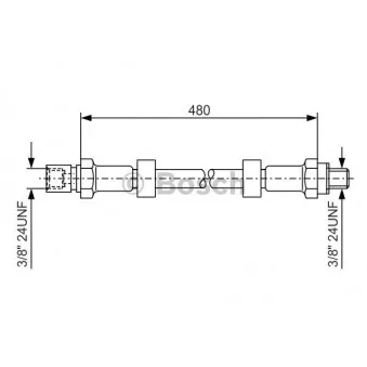 Flexible de frein BOSCH 1 987 476 145