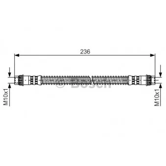 Flexible de frein BOSCH 1 987 476 148