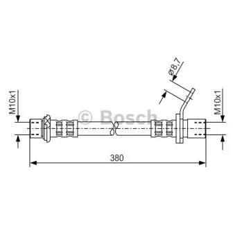 Flexible de frein BOSCH 1 987 476 162