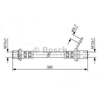 Flexible de frein BOSCH 1 987 476 163