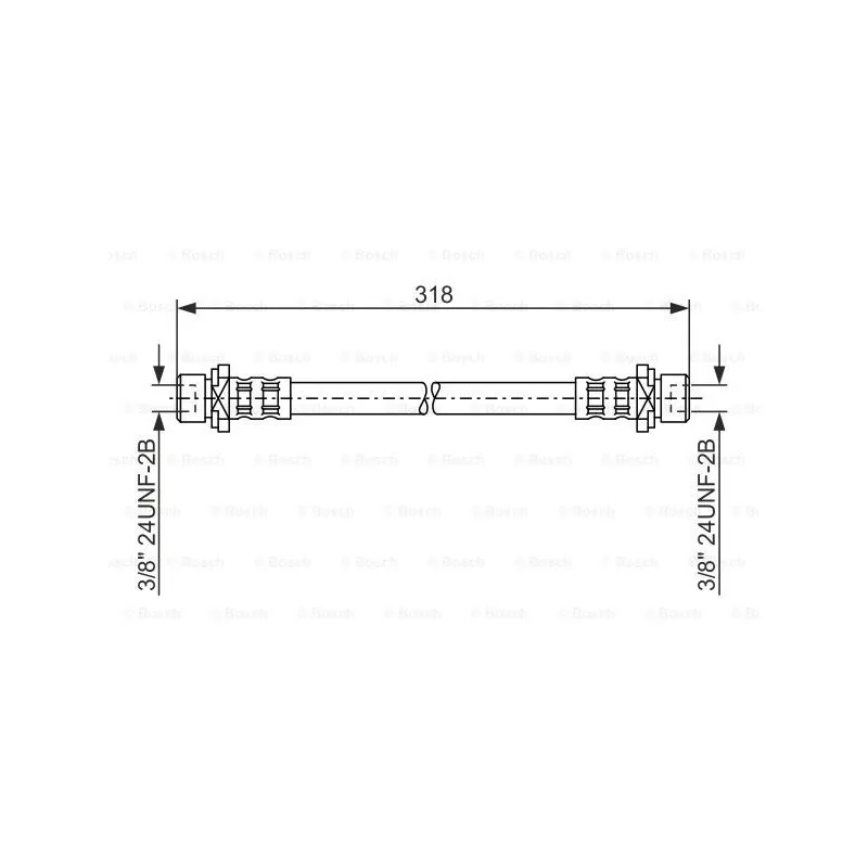 Flexible de frein BOSCH 1 987 476 165