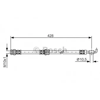 Flexible de frein BOSCH 1 987 476 166