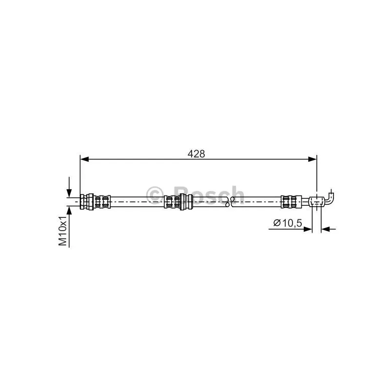 Flexible de frein BOSCH 1 987 476 166