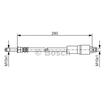 Flexible de frein BOSCH 1 987 476 173