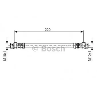 Flexible de frein BOSCH 1 987 476 175