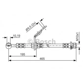Flexible de frein BOSCH 1 987 476 187