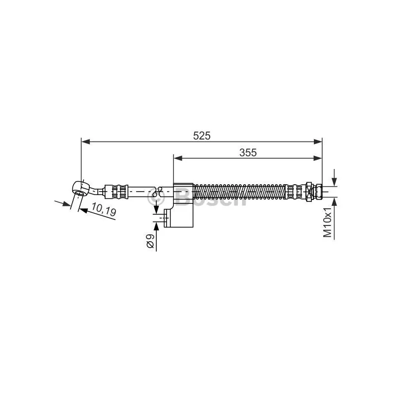Flexible de frein BOSCH 1 987 476 189