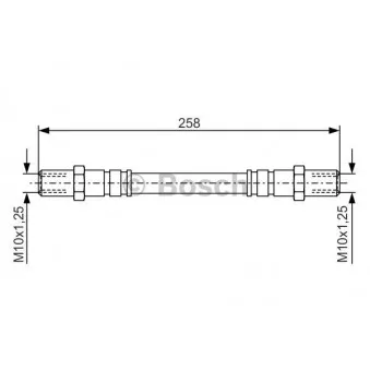 Flexible de frein BOSCH 1 987 476 192