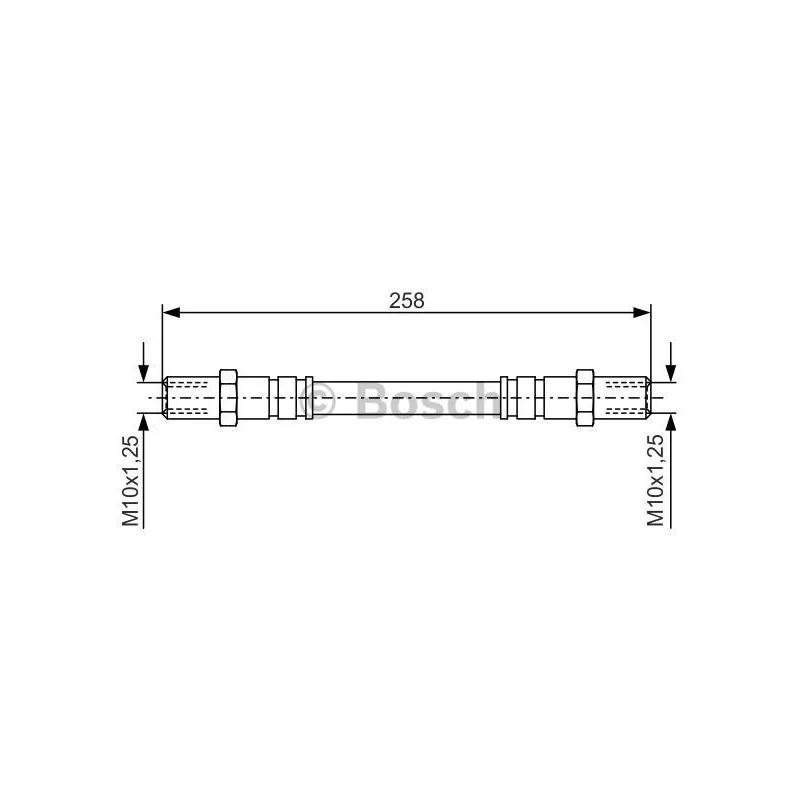 Flexible de frein BOSCH 1 987 476 192
