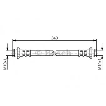 Flexible de frein BOSCH 1 987 476 198