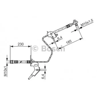 Flexible de frein BOSCH 1 987 476 199