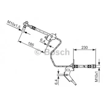Flexible de frein BOSCH 1 987 476 200