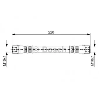 Flexible de frein BOSCH 1 987 476 203