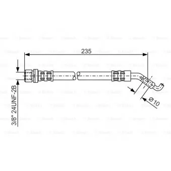 Flexible de frein BOSCH 1 987 476 207