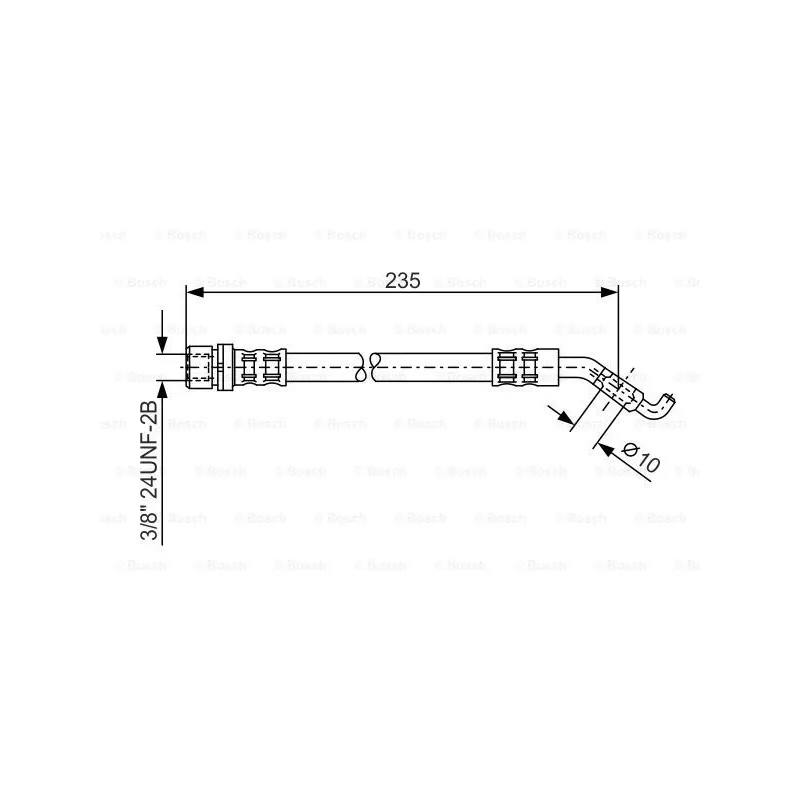 Flexible de frein BOSCH 1 987 476 207