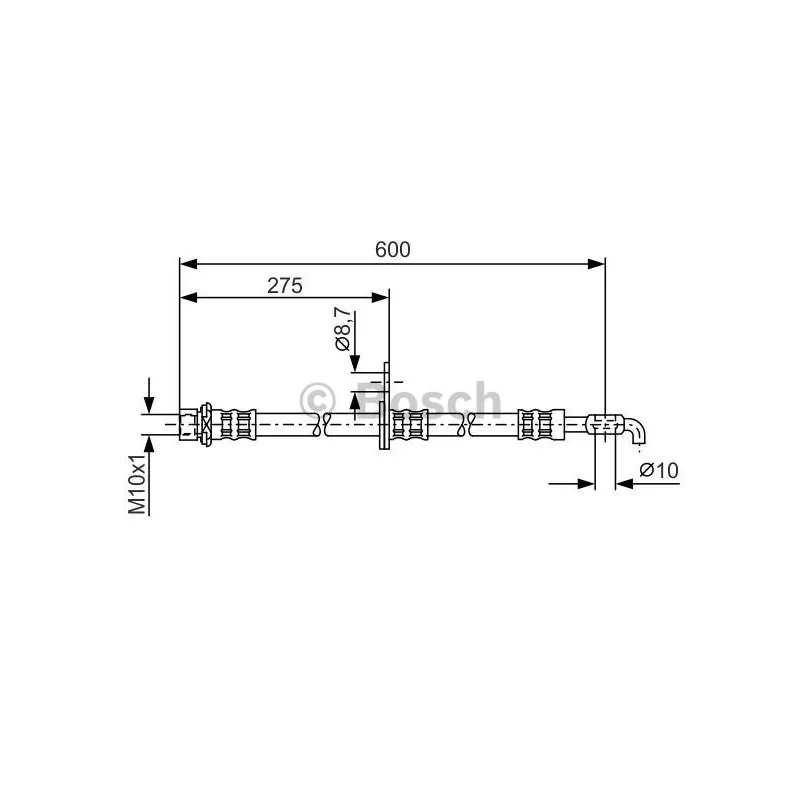 Flexible de frein BOSCH 1 987 476 229