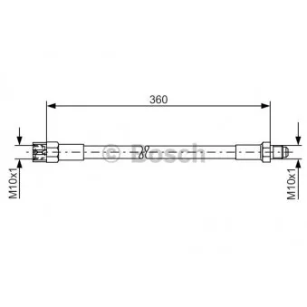 Flexible de frein BOSCH 1 987 476 235