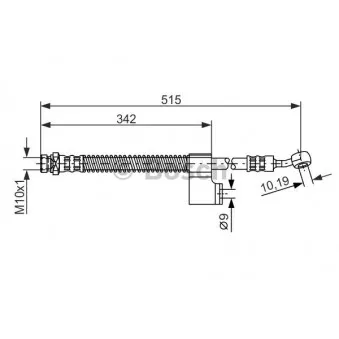 Flexible de frein BOSCH 1 987 476 236