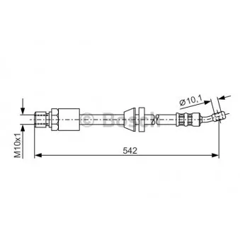 Flexible de frein BOSCH 1 987 476 243