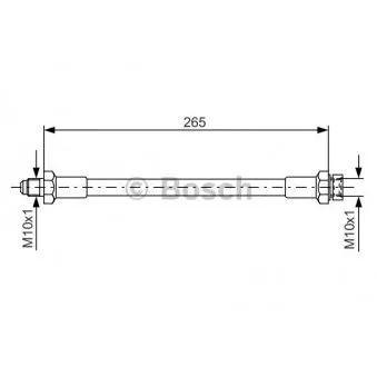 Flexible de frein BOSCH 1 987 476 244