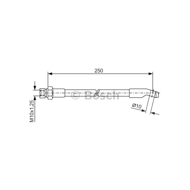Flexible de frein BOSCH 1 987 476 245