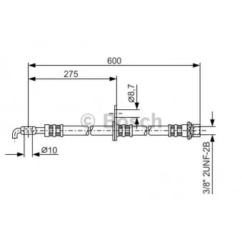Flexible de frein BOSCH 1 987 476 246