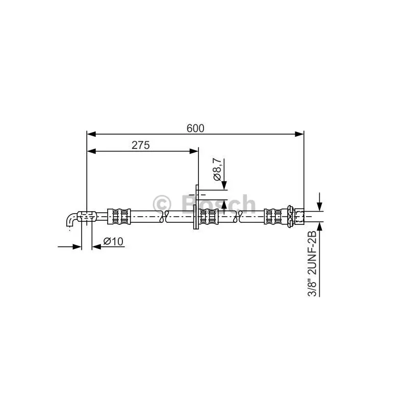 Flexible de frein BOSCH 1 987 476 246