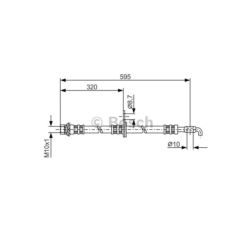 Flexible de frein BOSCH 1 987 476 250