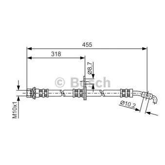 Flexible de frein BOSCH 1 987 476 255