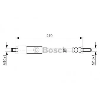 Flexible de frein BOSCH 1 987 476 262