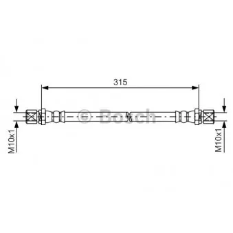 Flexible de frein BOSCH 1 987 476 263