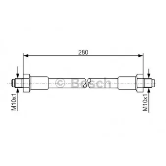 Flexible de frein BOSCH 1 987 476 267