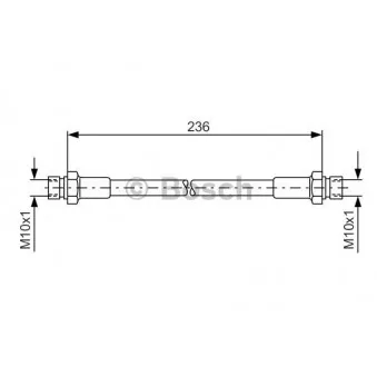 Flexible de frein BOSCH 1 987 476 289