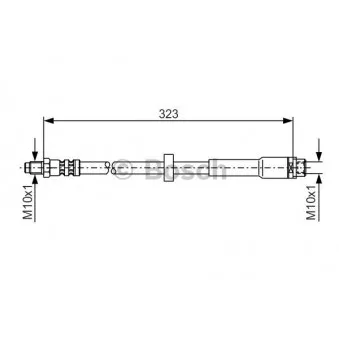 Flexible de frein BOSCH 1 987 476 293