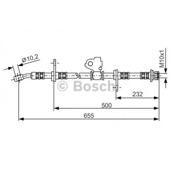 Flexible de frein BOSCH 1 987 476 322