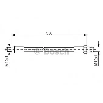 Flexible de frein BOSCH 1 987 476 324