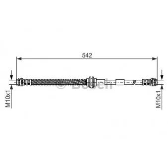 Flexible de frein BOSCH 1 987 476 325