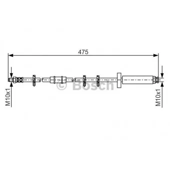 Flexible de frein BOSCH 1 987 476 329